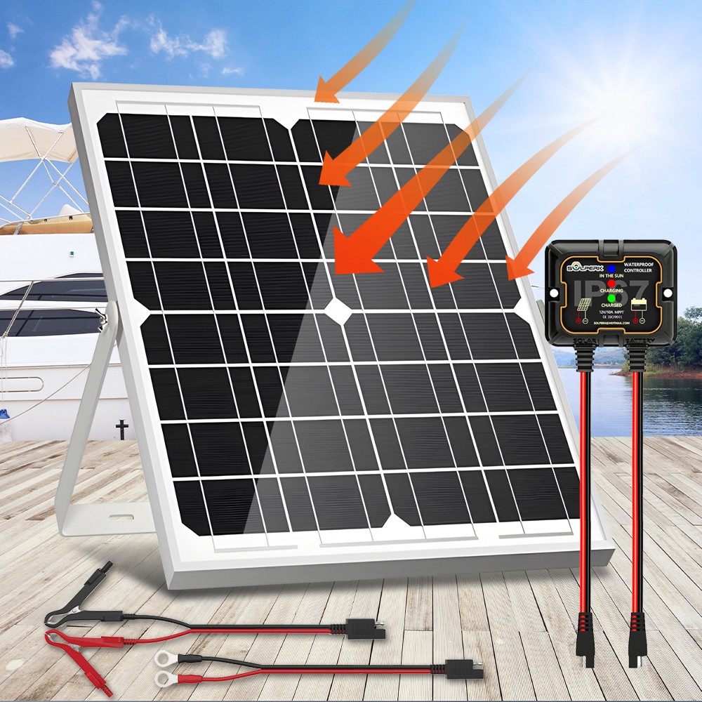 30W 16V Solar Panel For Portable Solar Trickle Charger and Maintainer Power Bank