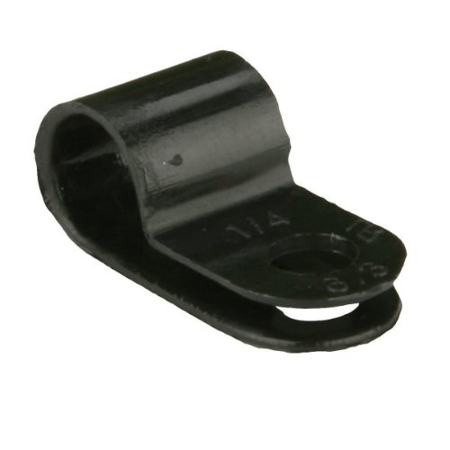Install Bay BCC38 3/8-Inch Cable Black (100-Pack) | Standard Packaging Clamp