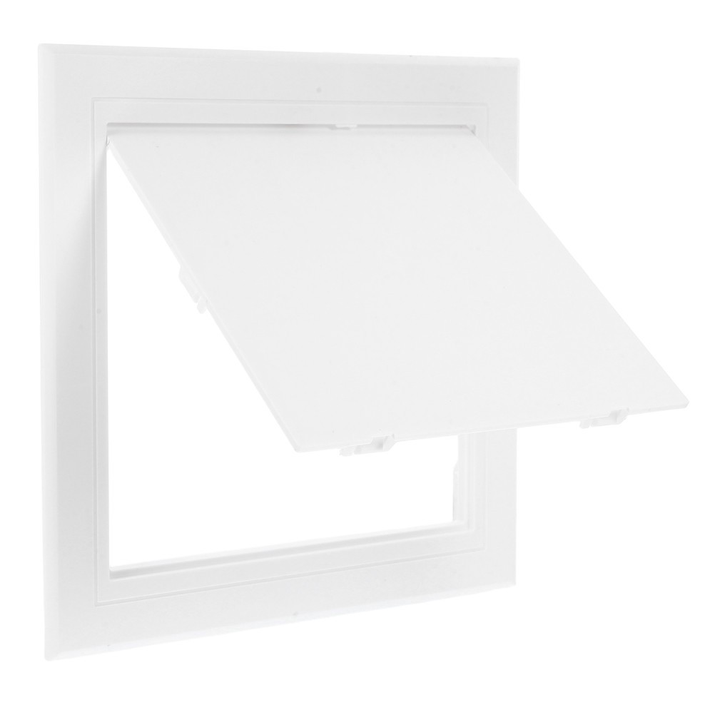 White ABS Plastic Electrical and Plumbing Wall Access Panel with Seamless Design