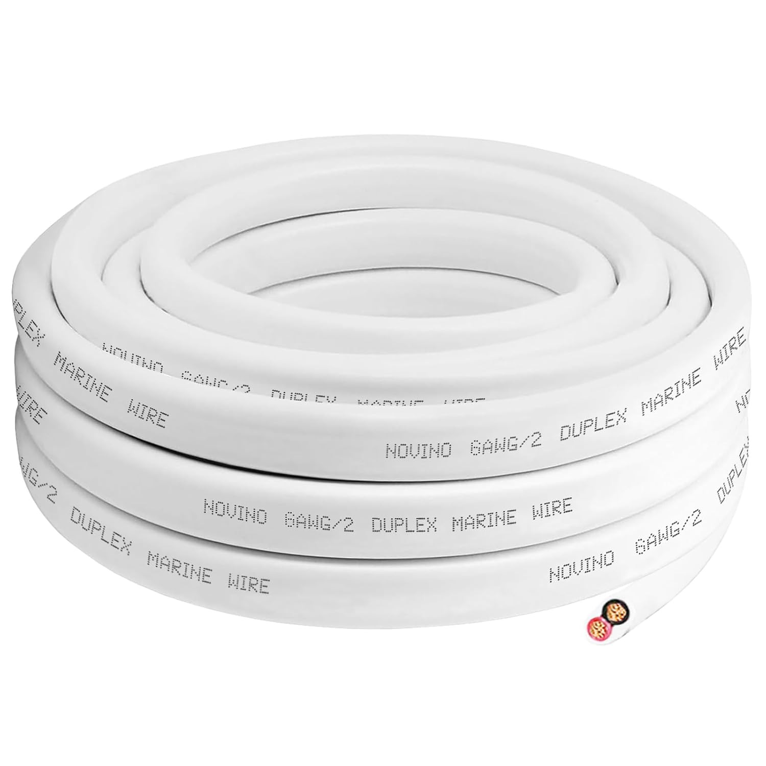 6 Gauge Marine Wire,6 AWG 20Ft Duplex Marine Grade Wire Tinned Copper