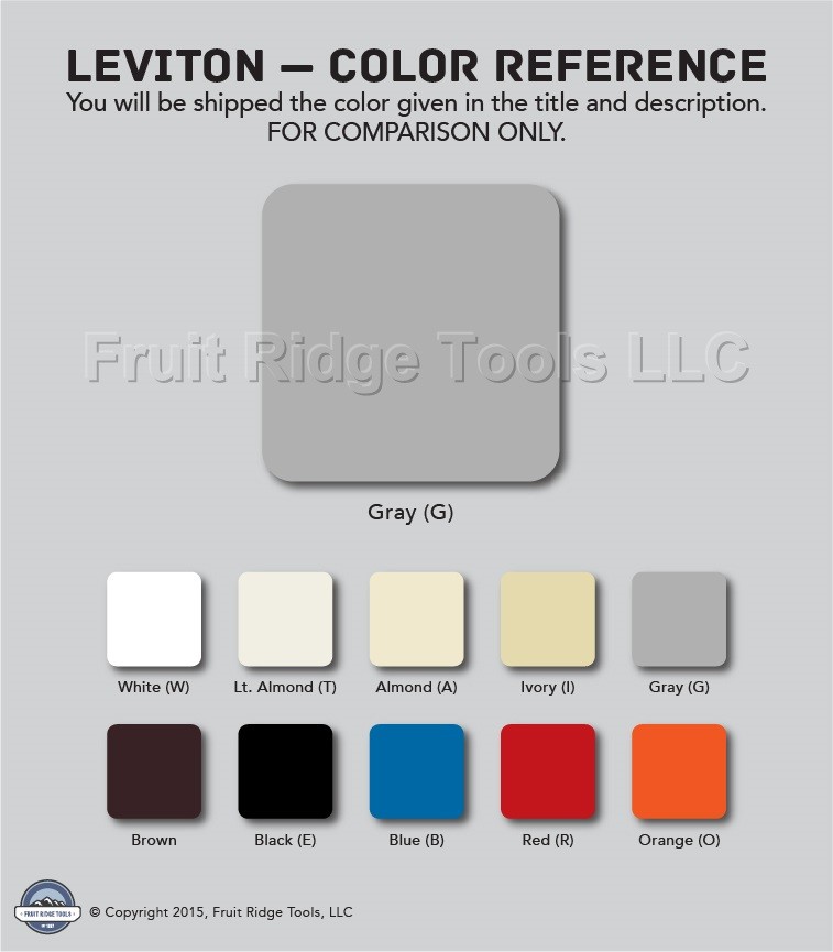 Leviton Color Gray Conversion Change Kit for True Touch Dimmers TTKIT-GY