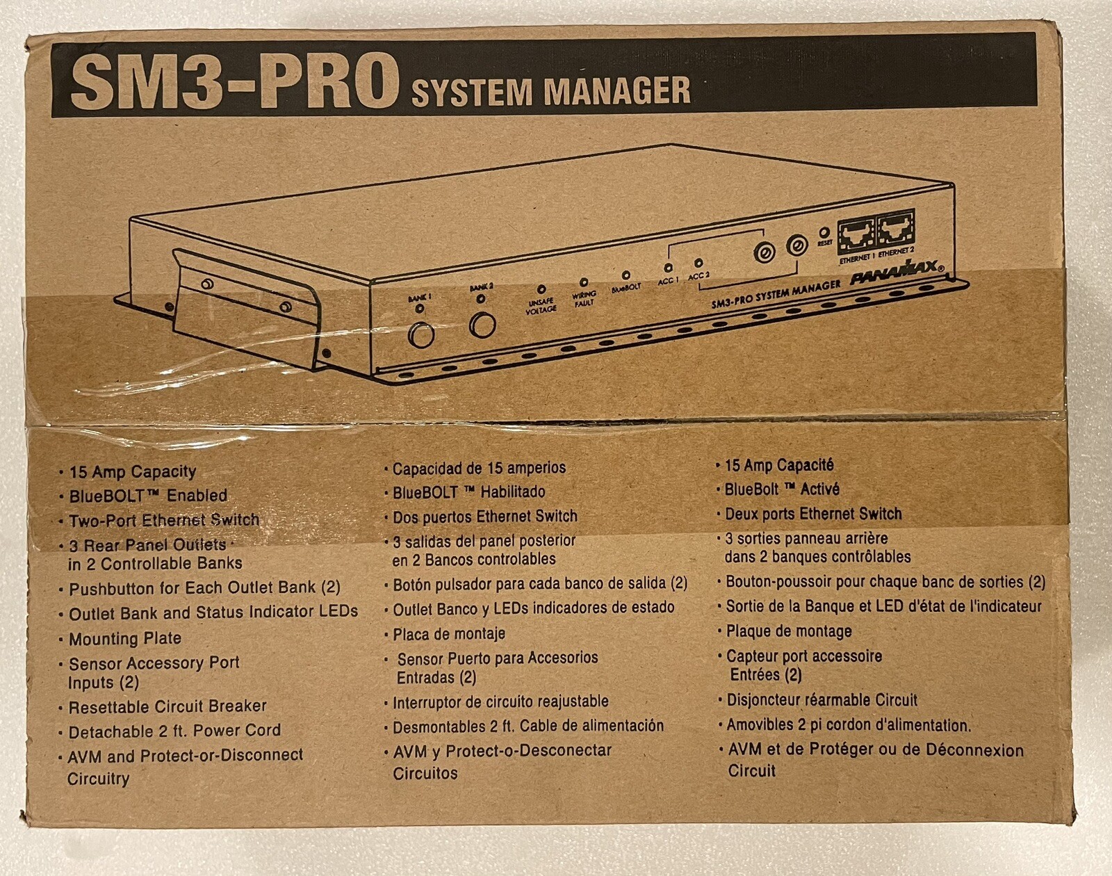 Panamax SM3-PRO – Compact BlueBOLT Power Conditioner – L@@K!! – Fast Shipping!!