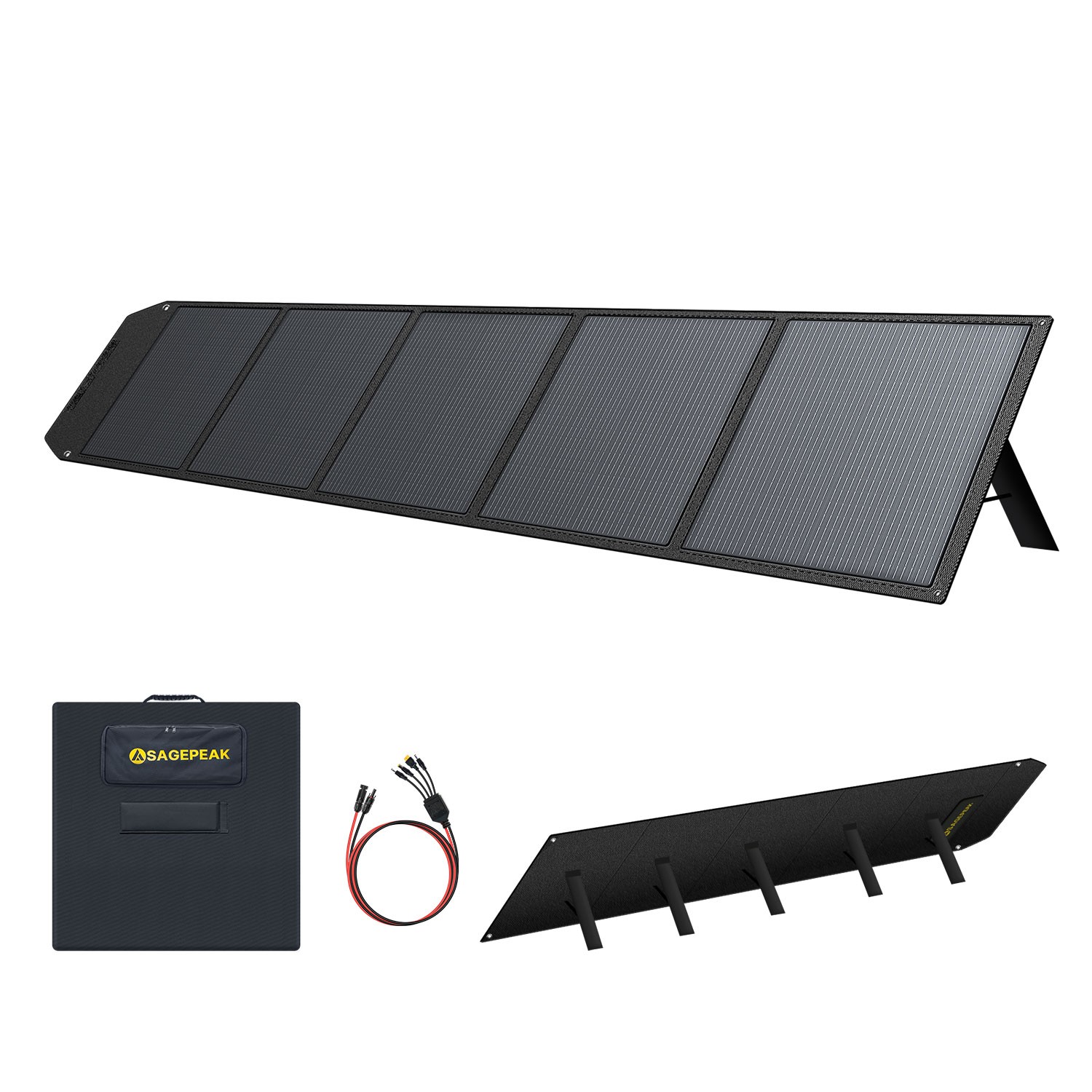 500W Foldable Portable Solar Panel for Power Station Charging Camping Mono Home