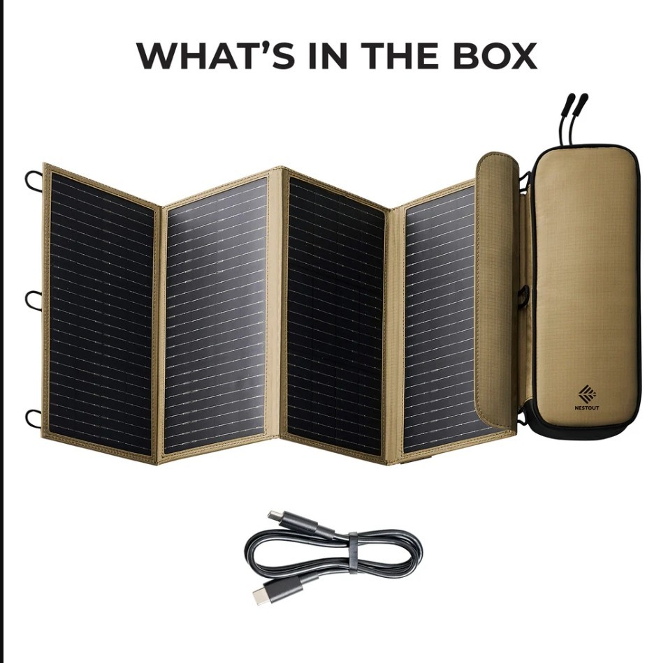 4 Panel Solar Charger V2-Capture power anywhere to charge your gear.