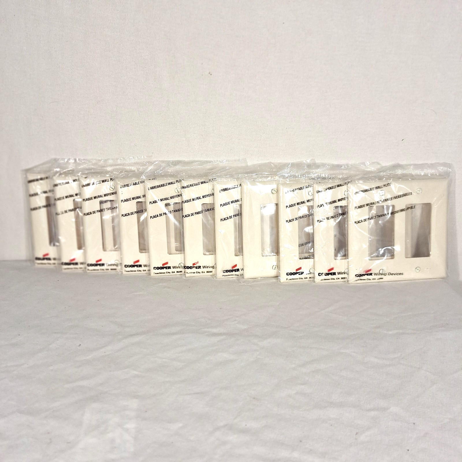 Cooper PJ262A Almond 2-Gang Decorator GFCI Unbreakable Wallplate Cover 11 Total