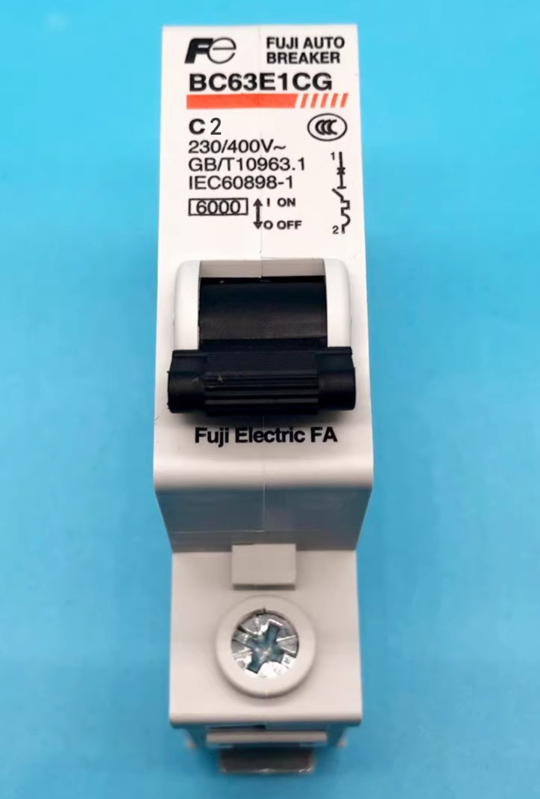 Fuji Electric Miniature Circuit Breaker MCB 1P BC63E1CG-2C 2A