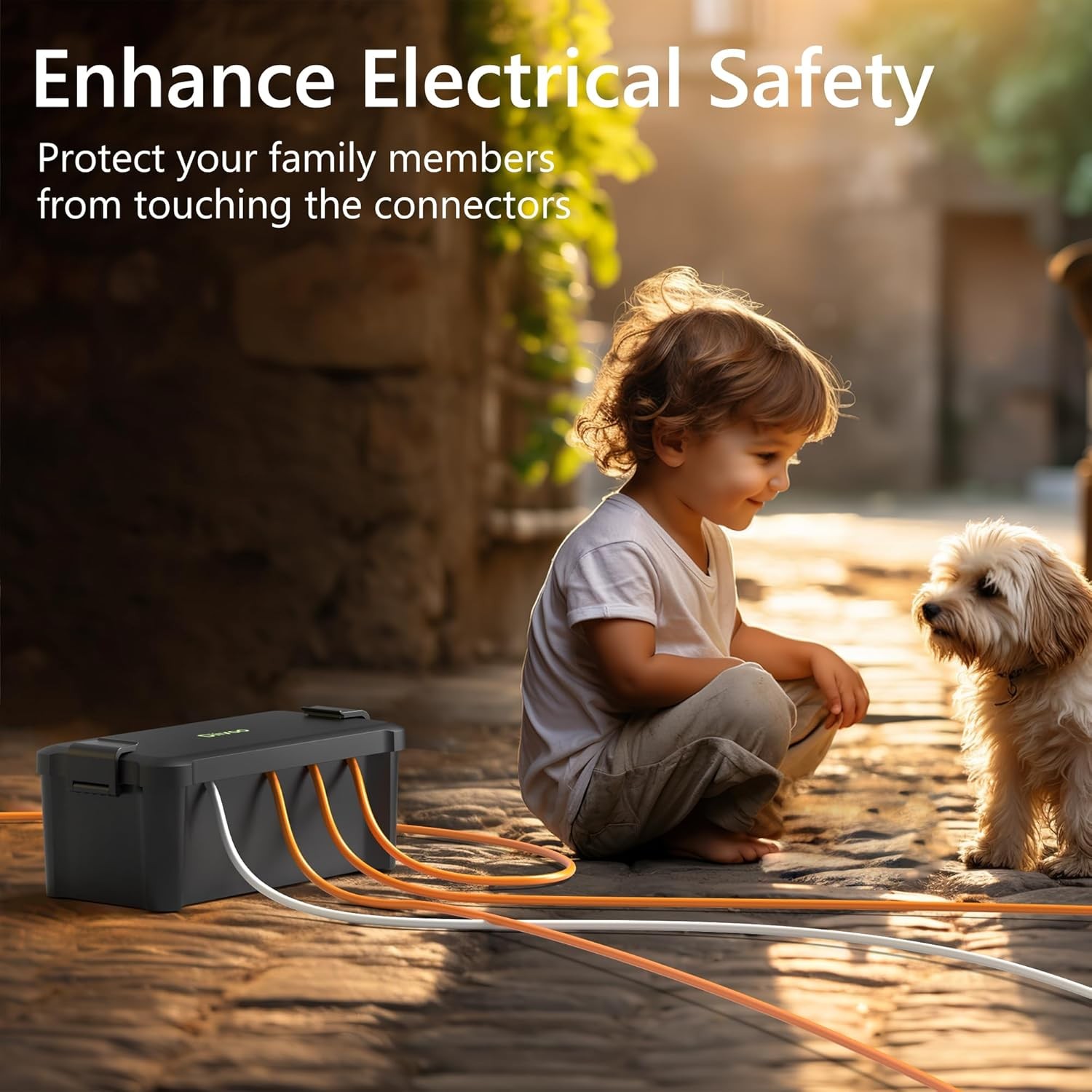 Waterproof Electrical Connection Box Outdoor Weatherproof Extension Cord Box