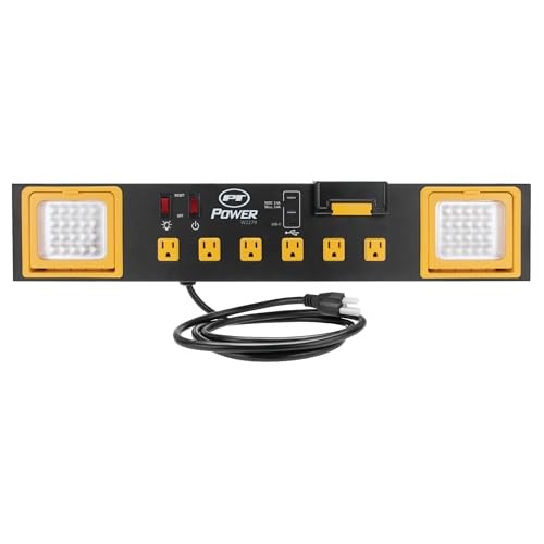 W2279 Commercial Grade Power Station with 6 Outlets, 2 Workbench Power Station
