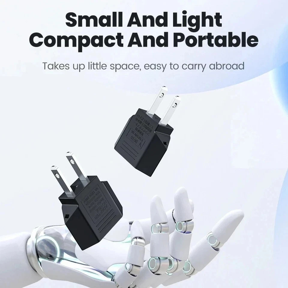 1-10 PCS Travel Power Adapter US to EU European Electric Plug Power Socket