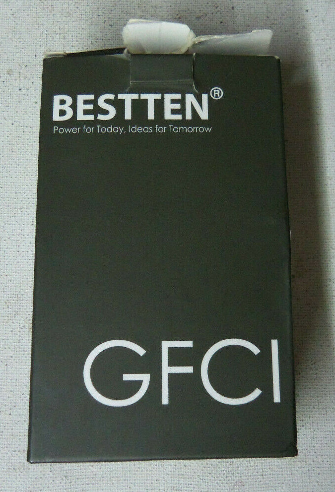 BESTTEN GFCI RECEPTACLE OUTLET 20A/125V BACK & SIDE WIRED USG1-B-20WR uns nib