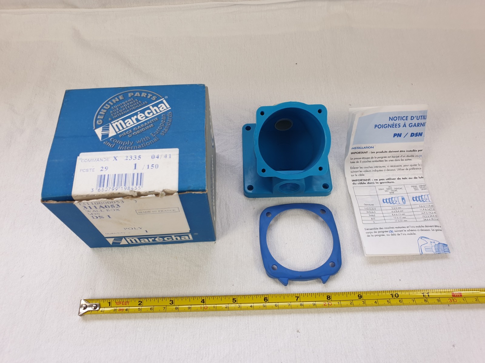 Marechal DS1 Wall Box 311A053 Blue Poly IP54 Unused