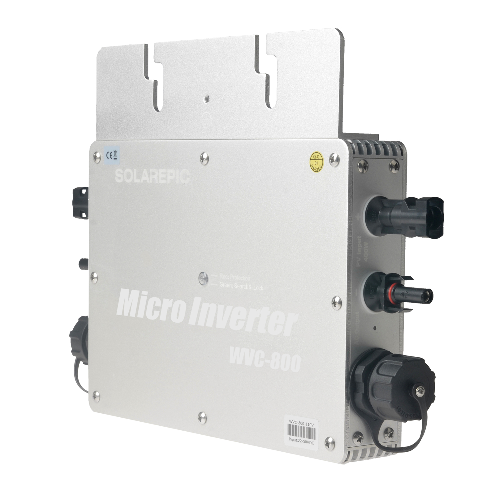 800W MPPT Waterproof Grid Tie Inverter & LCD Meter DC24V/36V Solar Inverter IP65