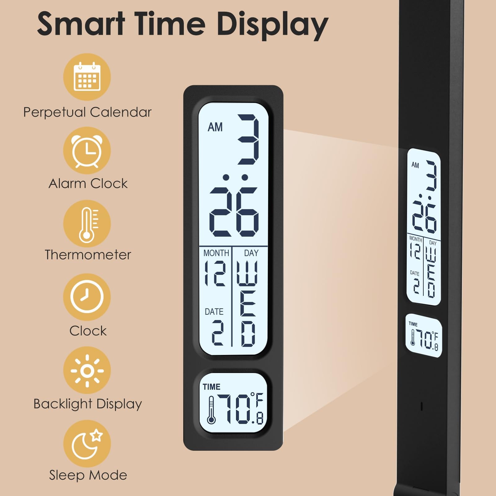 Power Strip with LED Desk Lamp: Table Lamp with Charging Station – 2 Outlets …