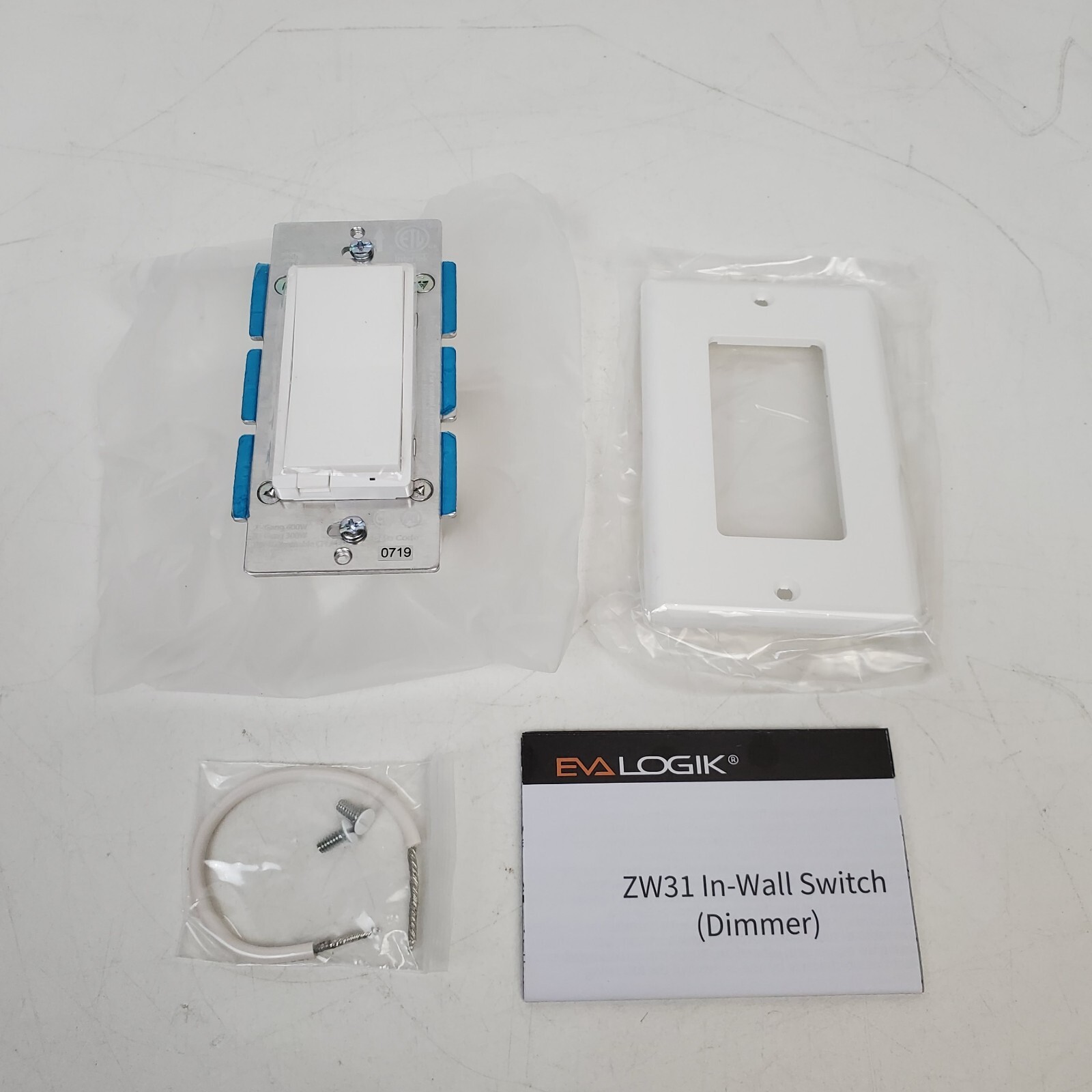 Eva Logik ZW31 Z-Wave Plus Smart Dimmer Light Switch 3 Way Z-Wave Repeater