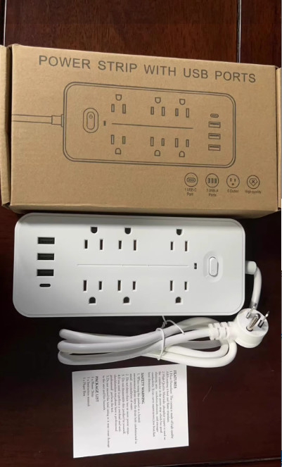 1-10-in-1 Protector Power Strip With USB Ports 3.9 Ft Cord YIPO