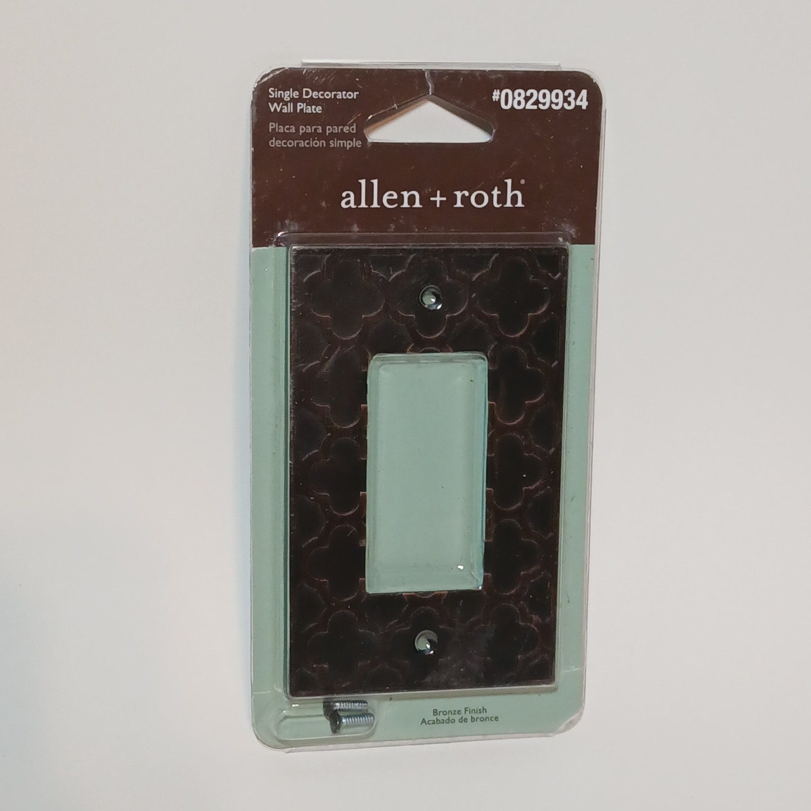 Allen + Roth Lot of 3 Wall Plates Quatrefoil Bronze Finish Double Toggle, Single