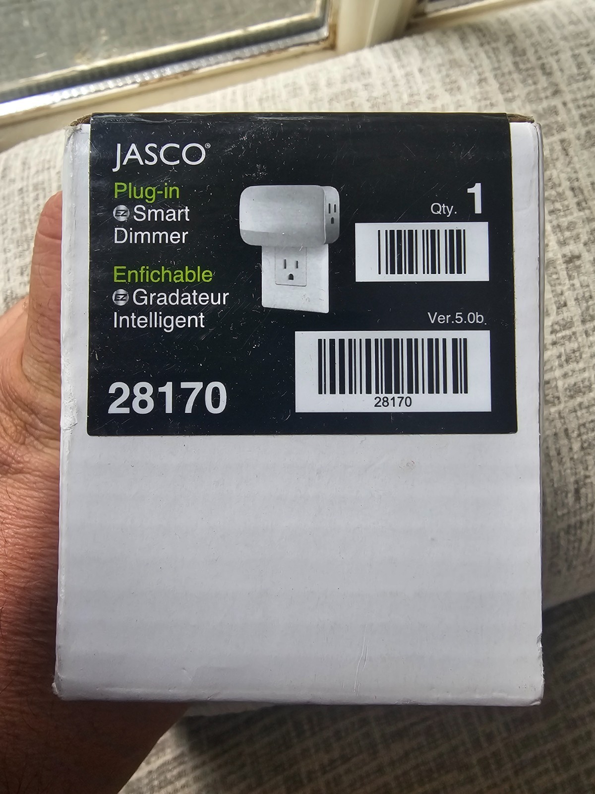 Jasco 28170 Plug-In Smart Dimmer Z-Wave Plus White Ver. 5.0b – Brand New, Sealed