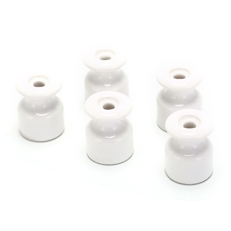 5Pcs/lot Porcelain Insulator for Wall Wiring Ceramic Insulators: F6