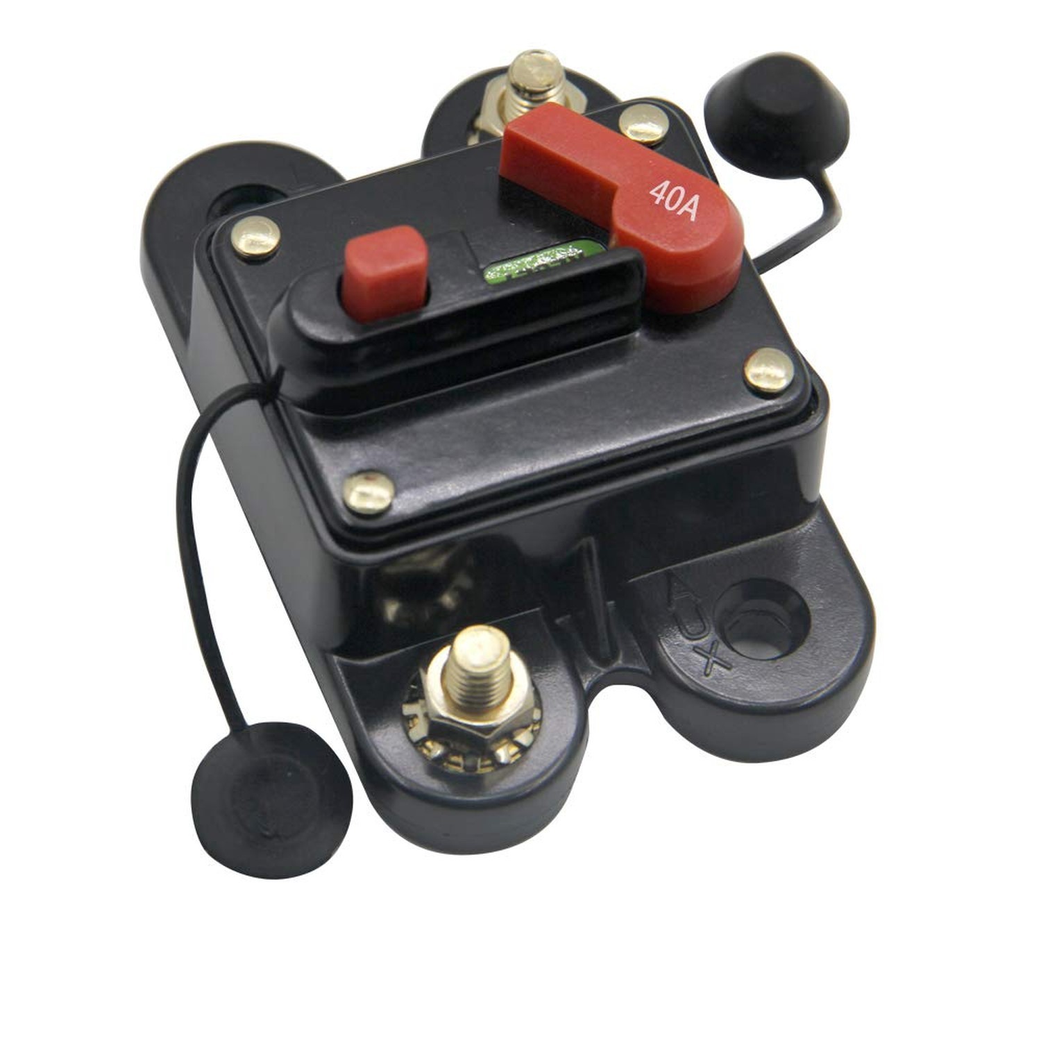 40 Amp Circuit Breaker with Manual Reset 12V-24V DC Surface Mount for Trollin…