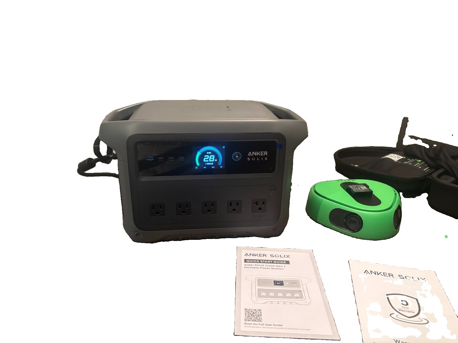 Anker SOLIX C1000 Gen 2 1000Wh/1000W Solar MPPT AC Outlets Waterproof
