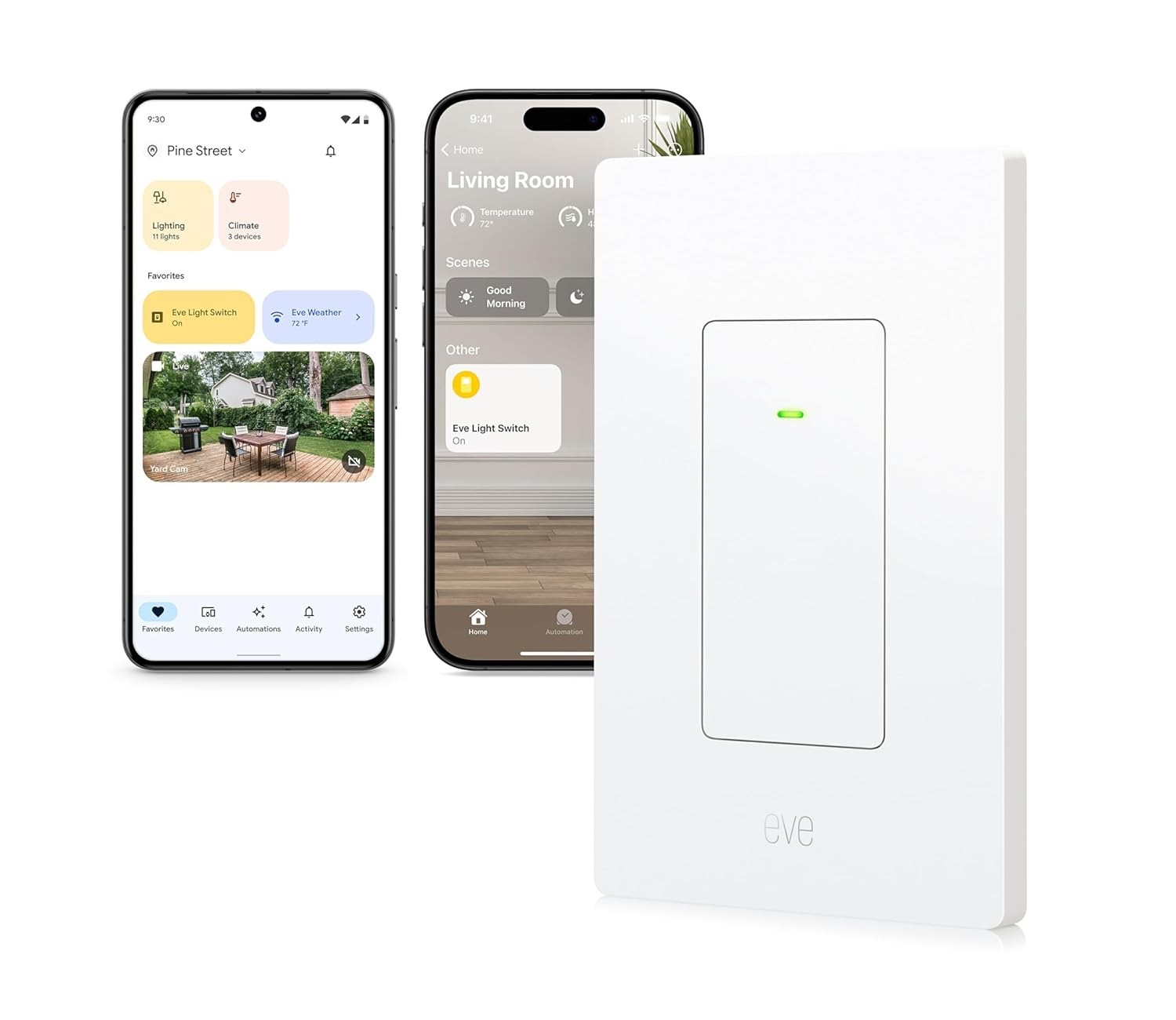 Eve Light Switch – Connected Wall Switch Apple HomeKit single alternating & …