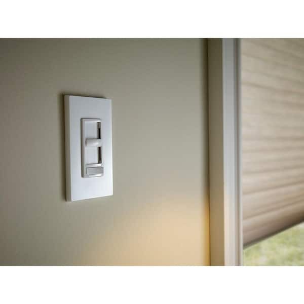 Leviton SureSlide Dimmer Switch 6674-P0W Dimmable LED CFL Incandescent White