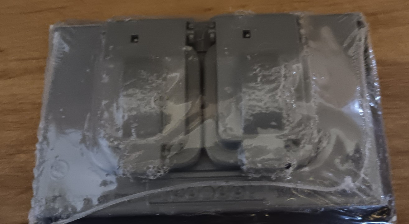Red Dot CCD 1-Gang Duplex Cover WR100-C Wall Cover Horizontal Silver
