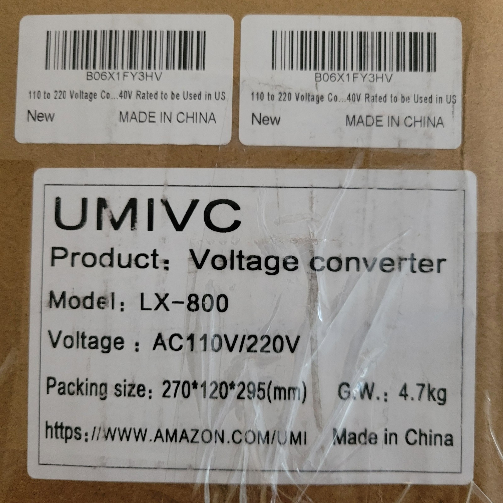 UMI 800w Heavy Duty Step Up Voltage 110v to 220v Power Converter Large Capacity