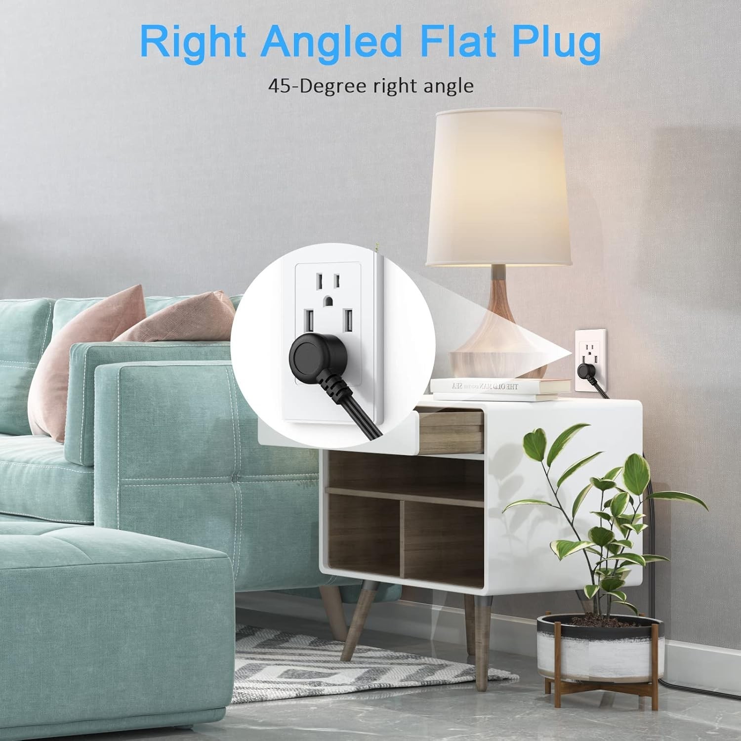 Recessed Power Strip, Furniture Drawer Outlet with 20W PD USB-C & 18W QC3.0 U…