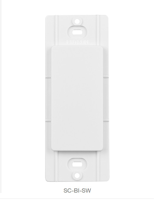 Lutron Designer Blank Insert Satin Snow White SC-BI-SW – New $11.17/each