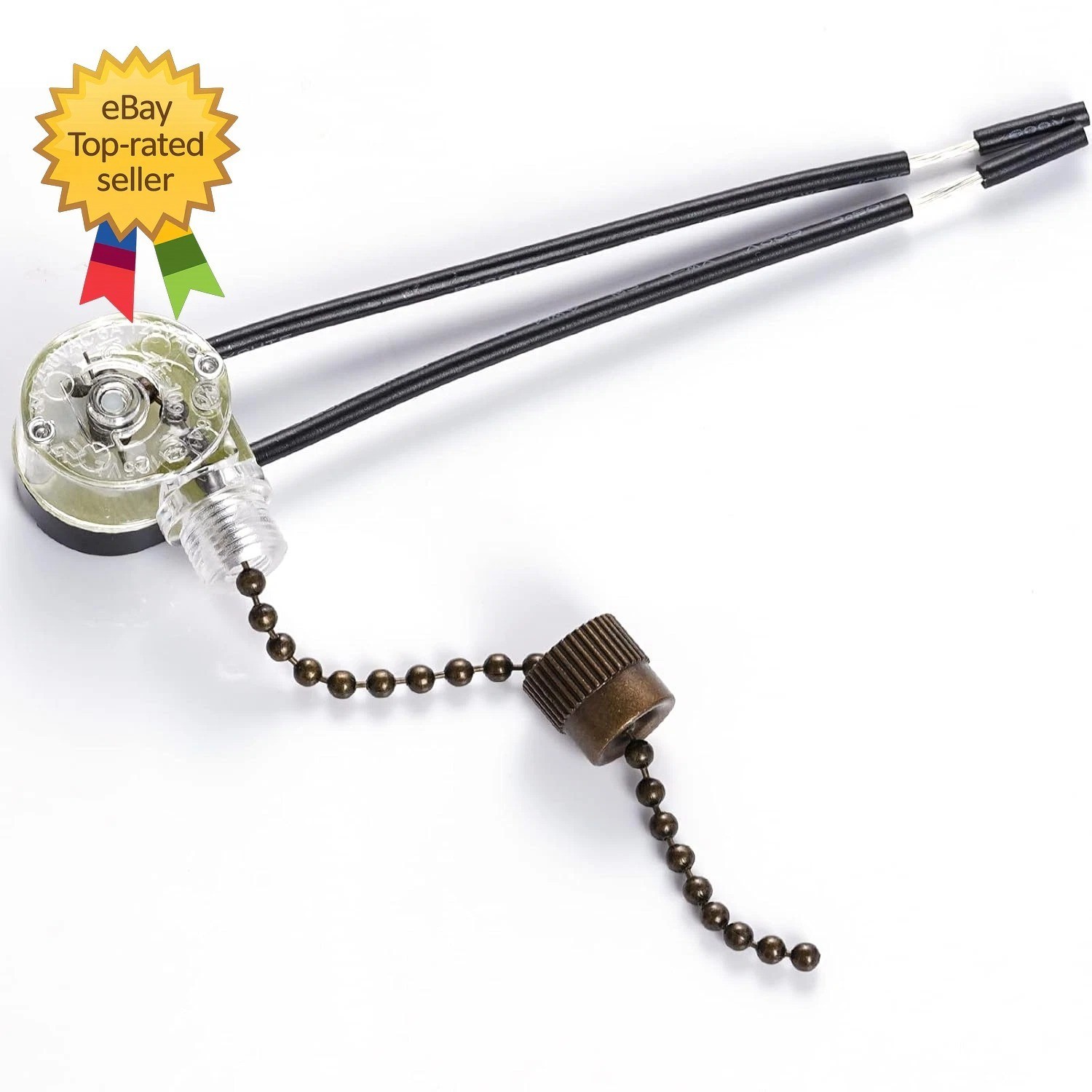 Ceiling Fan Pull Chain Switch Replacement 2 Pack On Off Light Lamp 3A 250V