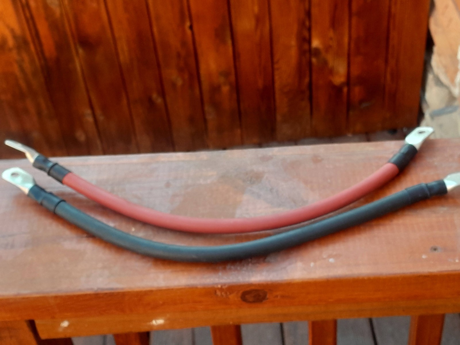 18 INCH 2/0 AWG Custom Battery Cables Solar, Marine, Power Inverter 5/16 LUGS