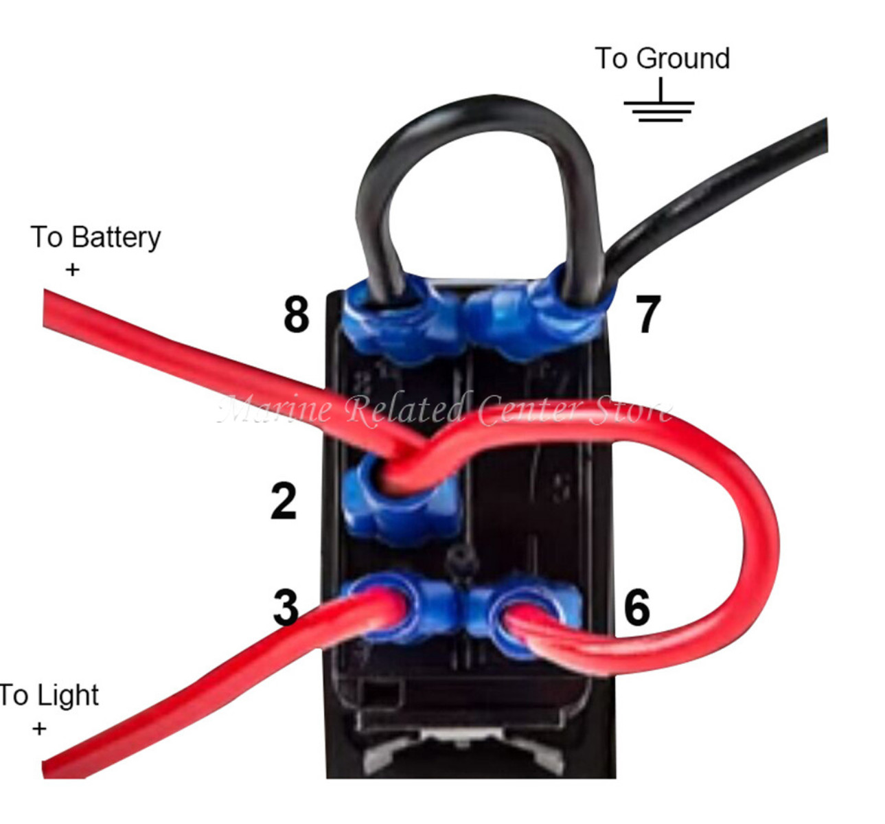 12V Rocker Toggle Switch Blue Red Led For ARB Carling Style LED Car Boat ATV UTV