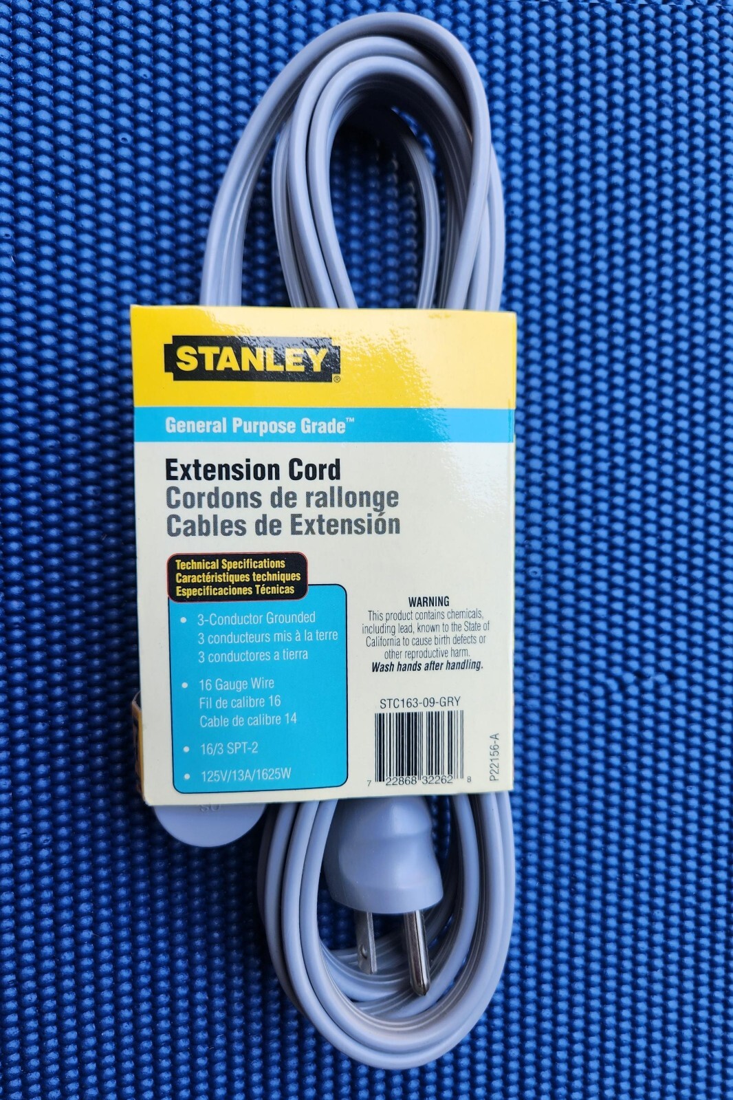 Stanley Extension Cord 9 Feet 2,7 Meters – General Purpose Grade