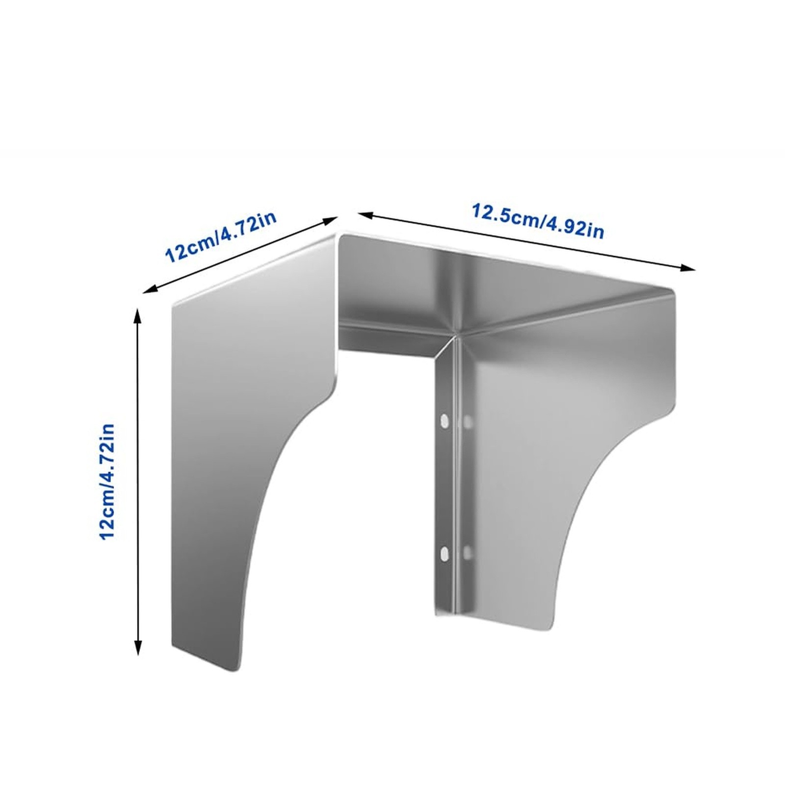 Stainless Steel Socket Cover 12.5 x 12 cm for Outdoor Toilets For bathrooms