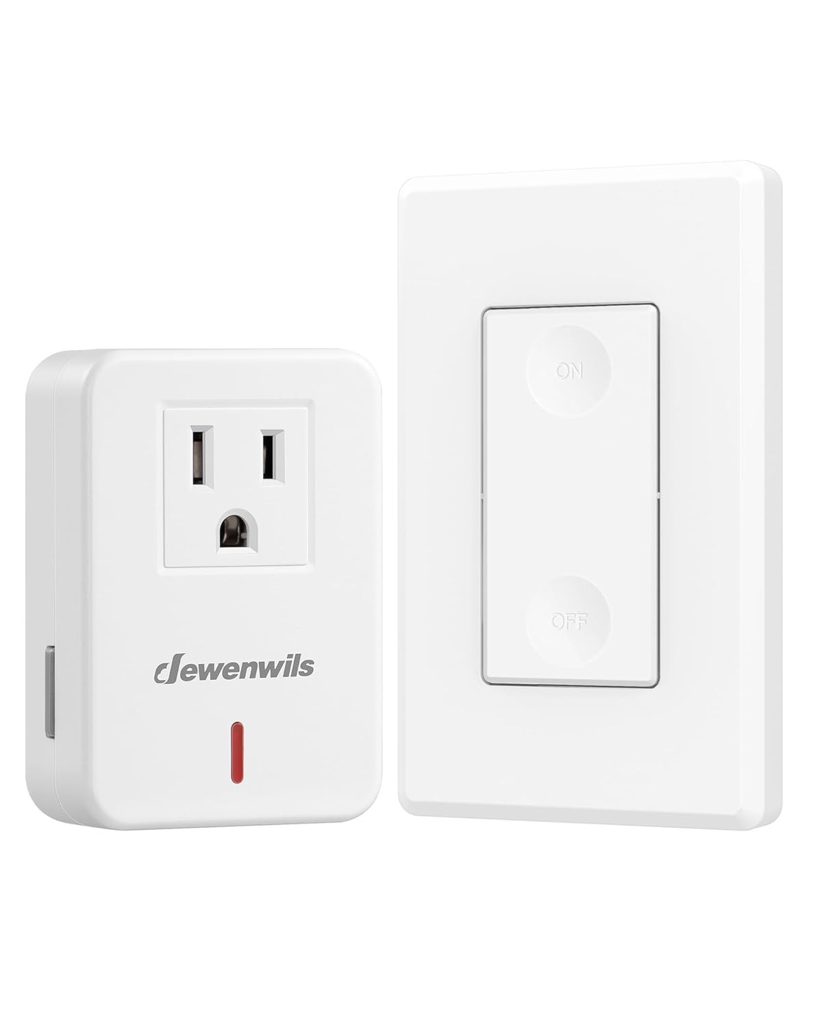 DEWENWILS Remote Control Outlet Wireless Wall Mounted Light Switch, Electrical.