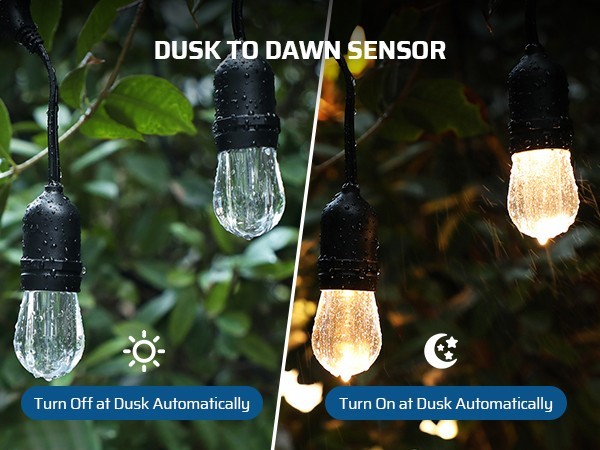 DEWENWILS Outdoor Light Sensor Countdown Timer Weatherproof Photocell 2 Pack