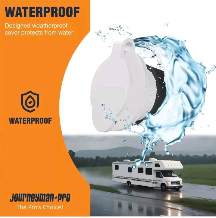 Journeyman-Pro 5278W 15 Amp 120-125 Volt, NEMA 5-15 Flanged Inlet