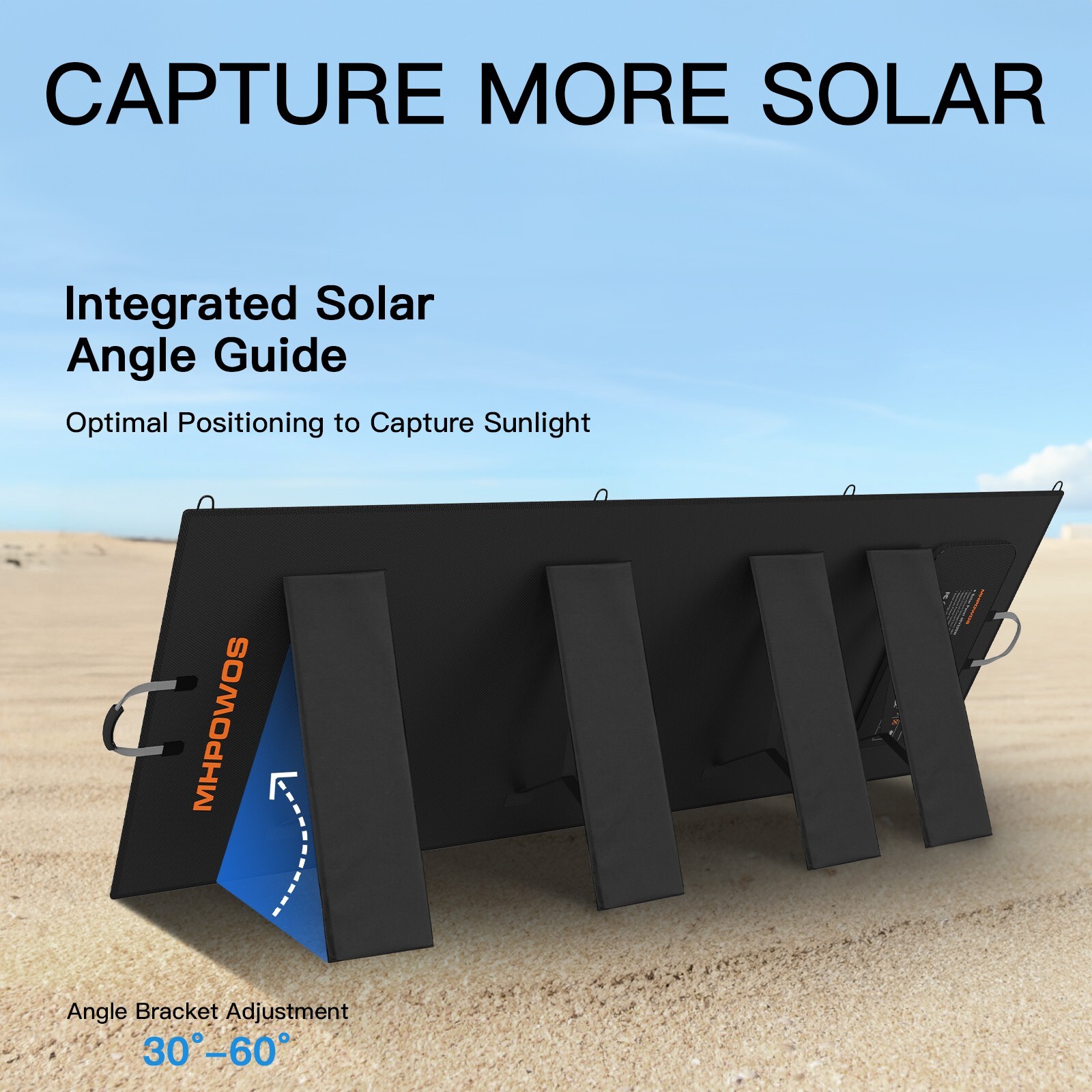 Folding Solar Panel 400 watt for Bluetti AC200L APEX 300 AC200PL Power Station