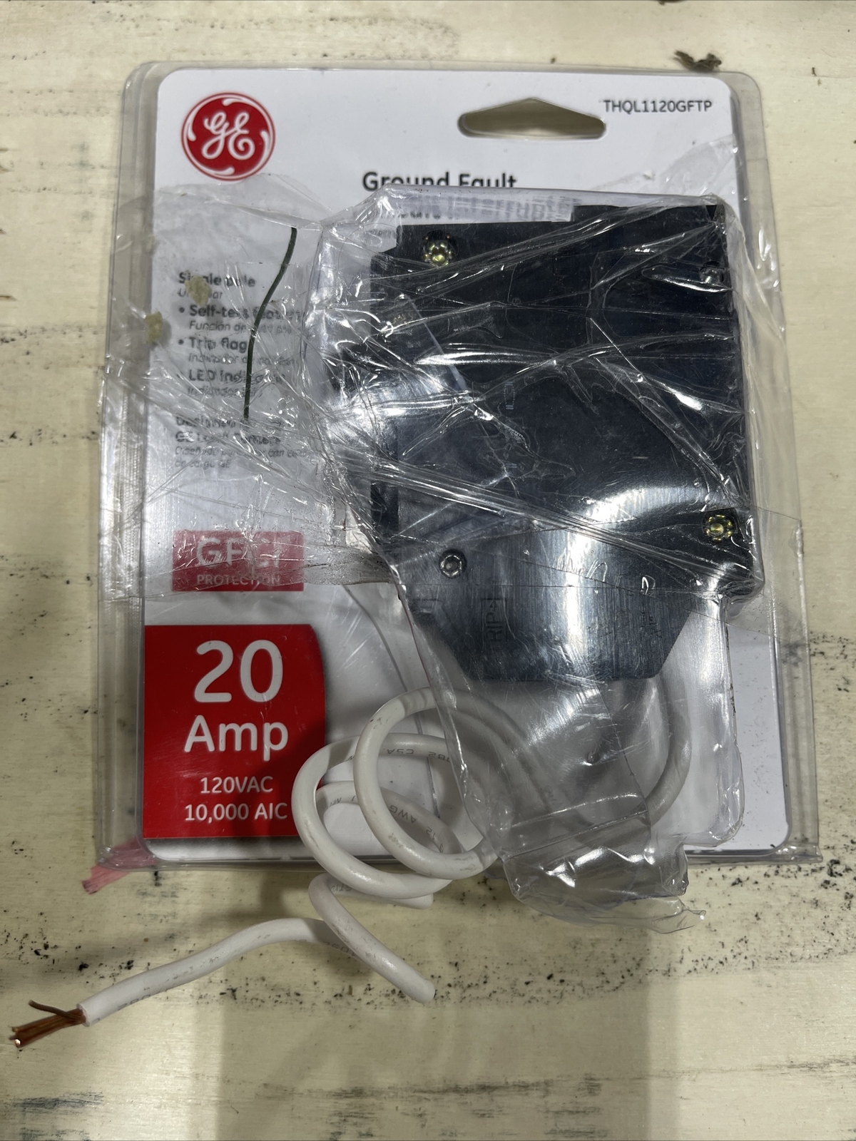 GE THQL1120GFTP Single Pole 20A GFCI Circuit Breaker