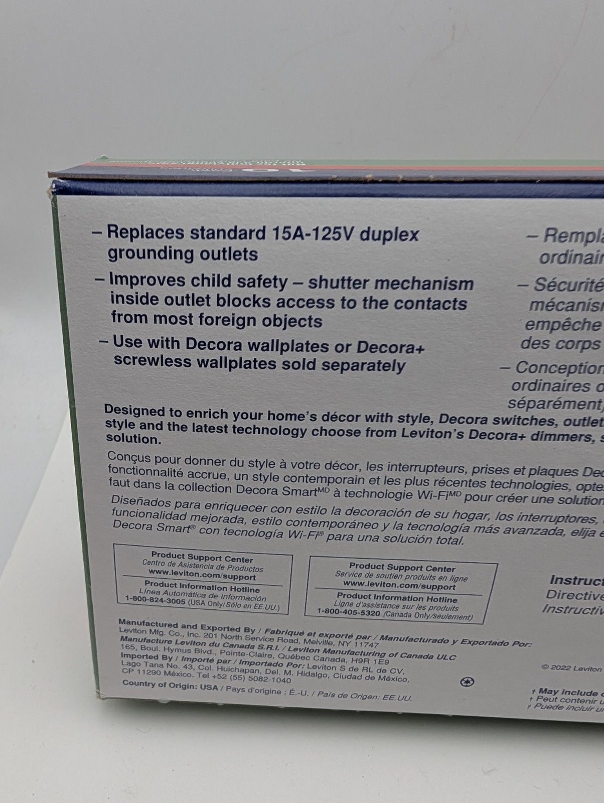 LEVITON 10 PACK CHILD SAFETY OUTLETS (T5325-WMP) TAMPER-RESISTANT (New, Sealed)