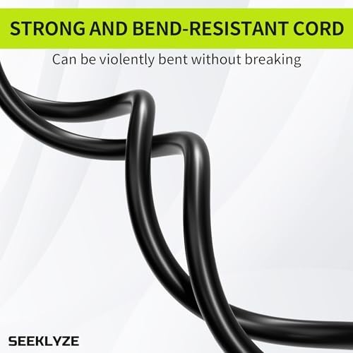 3FT 2Pack 13A 125V 1625W ETL Listed, 16/3 Indoor Extension Cord Black, Short …