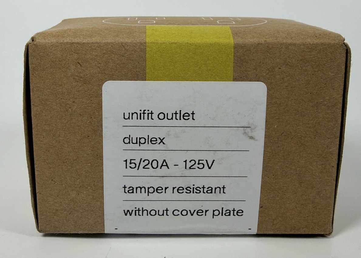 Prado Unifit outlet DUPLEX 15/20A 125V 9000-0006 Without Cover Plate