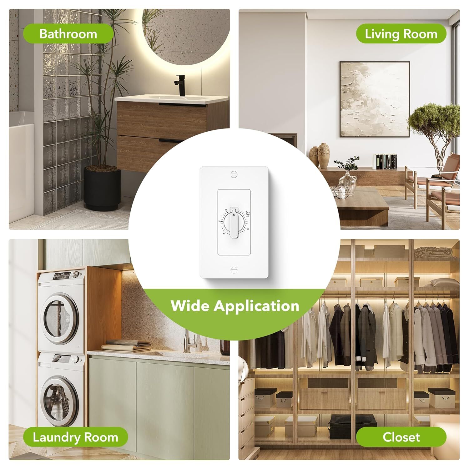 BN-LINK 4 Pack Smart Wi-Fi Plug Outlet Works with Alexa and Google Assistant