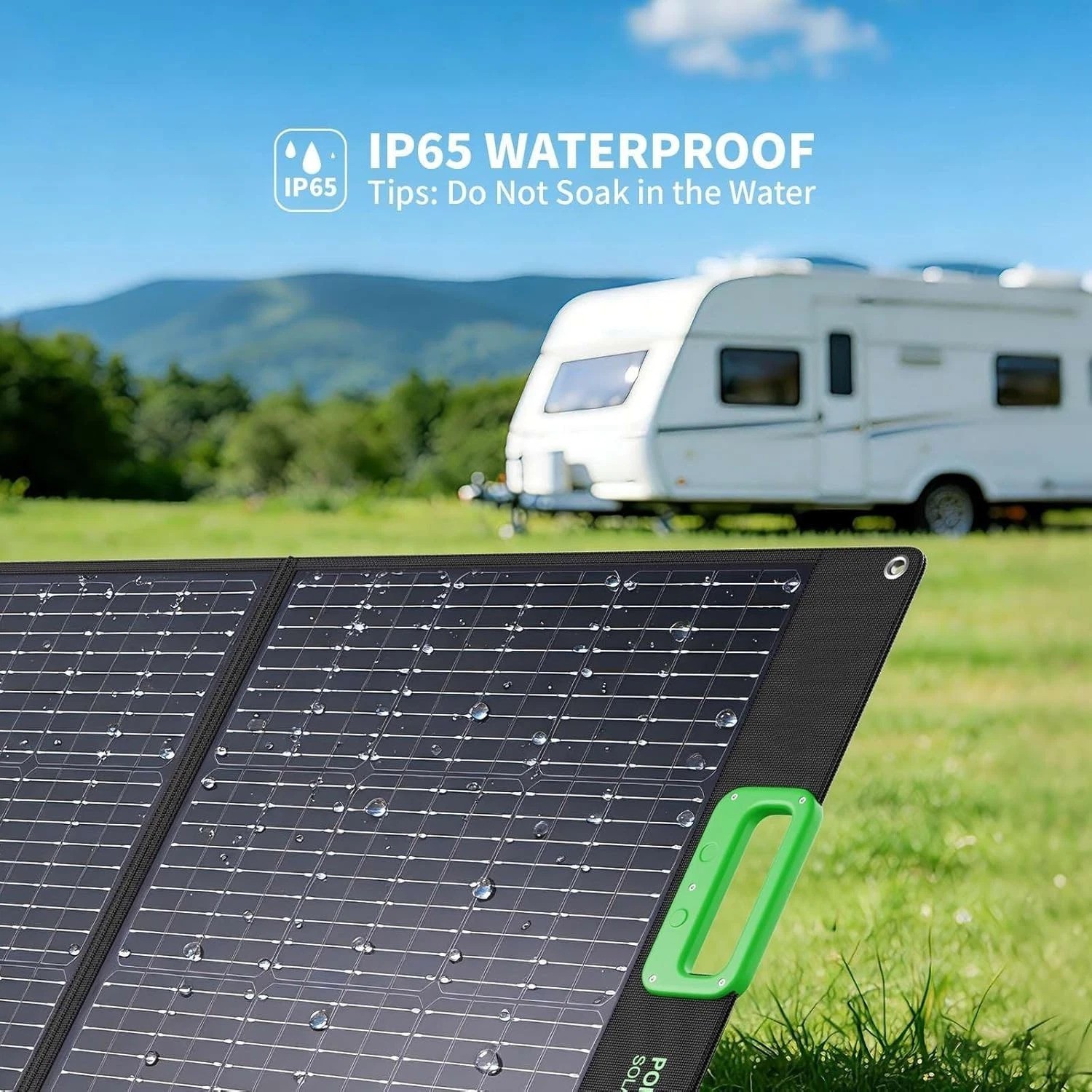 100W Portable Solar Panel for Power Station Generator, 20V Foldable Solar Cel…