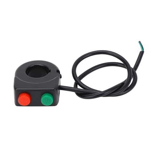 Universal 7/8inch ABS Plastic Handlebar 12V Horn Head Light Black On Off
