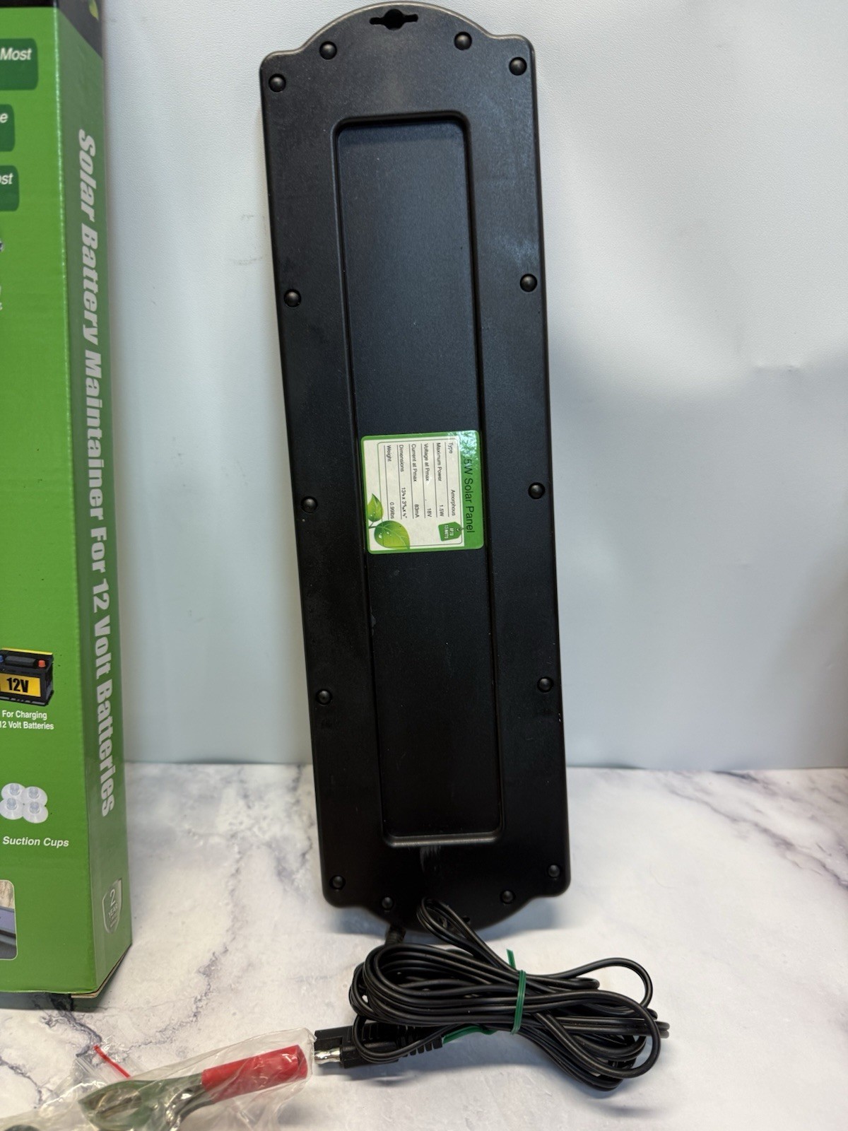 1.5w Solar 12v Battery Maintainerblack