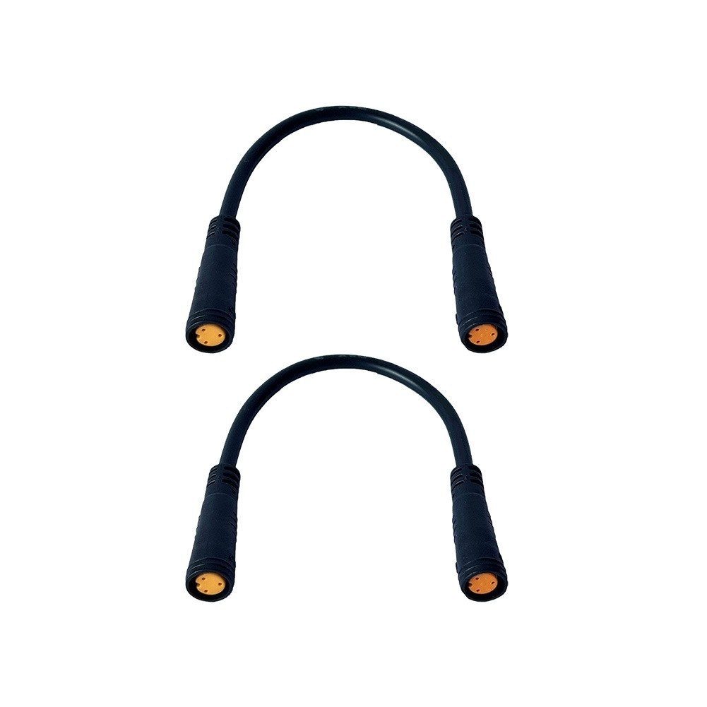 2 pcs M8 3 Pin Waterproof Extension Cable Female to Female for eBike Wiring