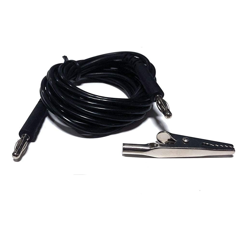 ESD Grounding Cable with Alligator Clip – 8 Feet – Ground 8 feet, Black