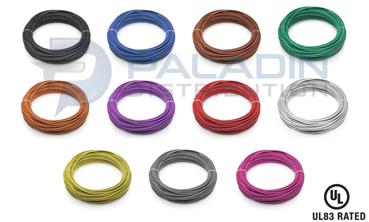 #10 AWG Gauge 600V THHN Stranded Copper Wire Multi Colors Available – UL Listed